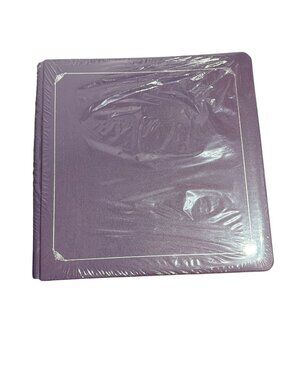 Vintage Creative Memories Album Purple with Silver Foil Trim Pages 12" x 12" NEW